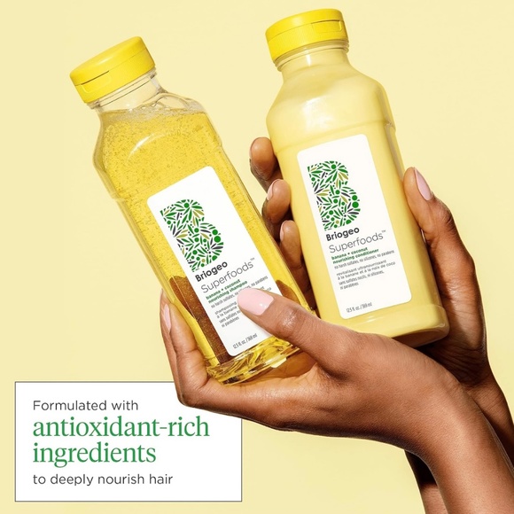 New Briogeo Superfoods Banana Coconut Nourishing Shampoo and Conditioner Set - Picture 3 of 7